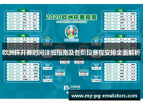 欧洲杯开赛时间详细指南及各阶段赛程安排全面解析
